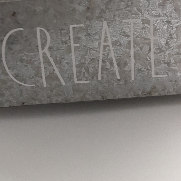 Rae Dunn Galvanized School Home Metal CRATE Holder 4 Slots - Picture 2 of 7